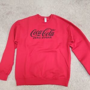 Coca Cola Red Crewneck with Black Logo